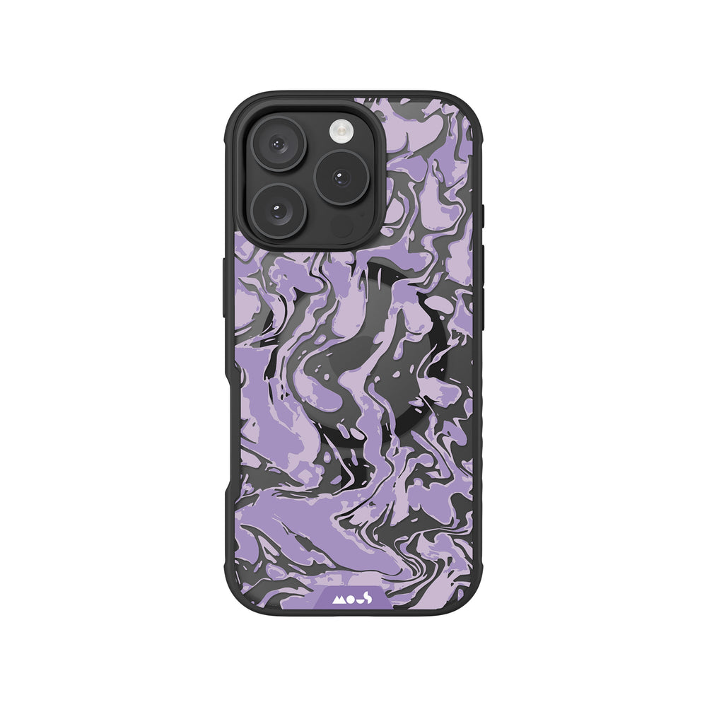 Lilac Protective Phone Case - Marbled MagSafe