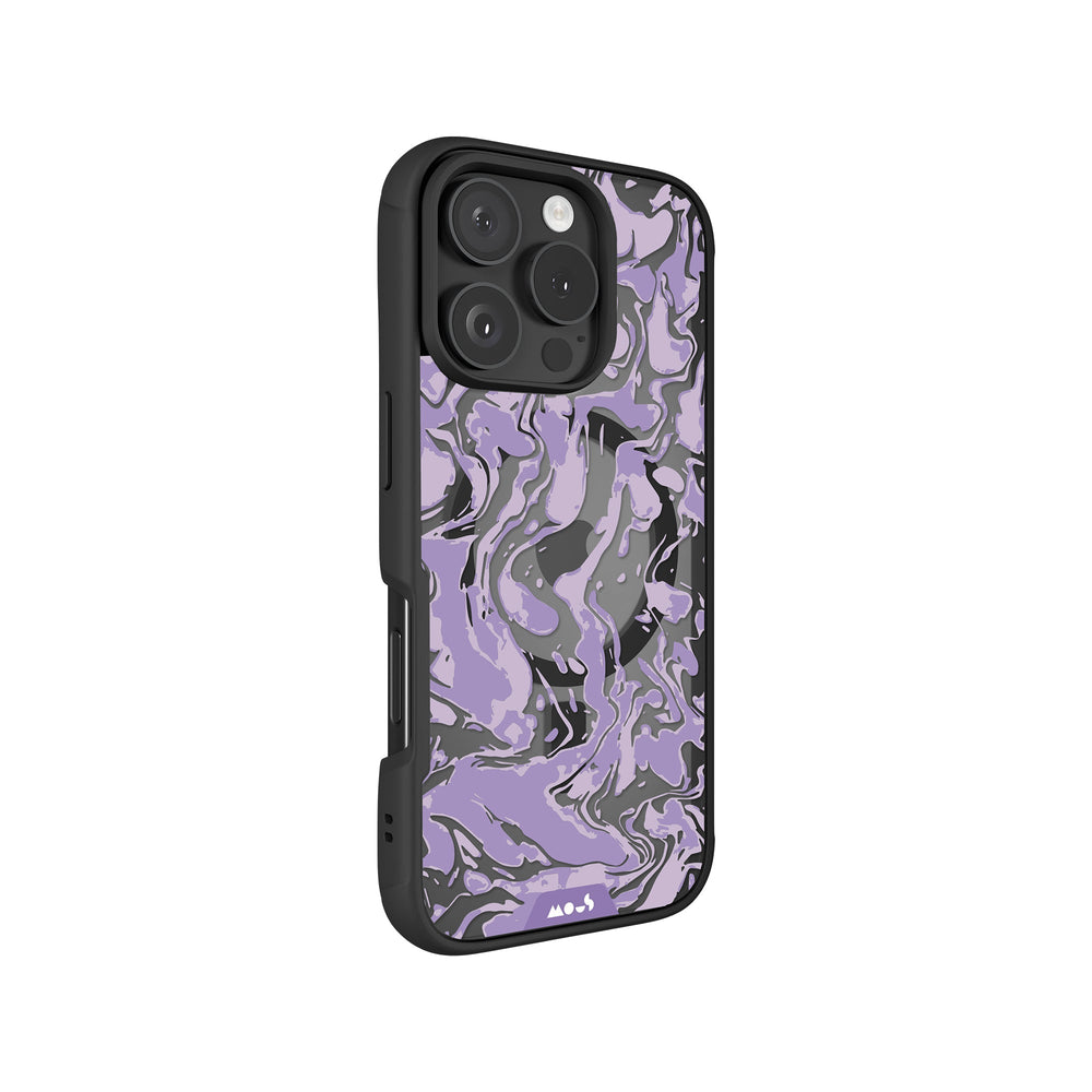 Lilac Protective Phone Case - Marbled MagSafe