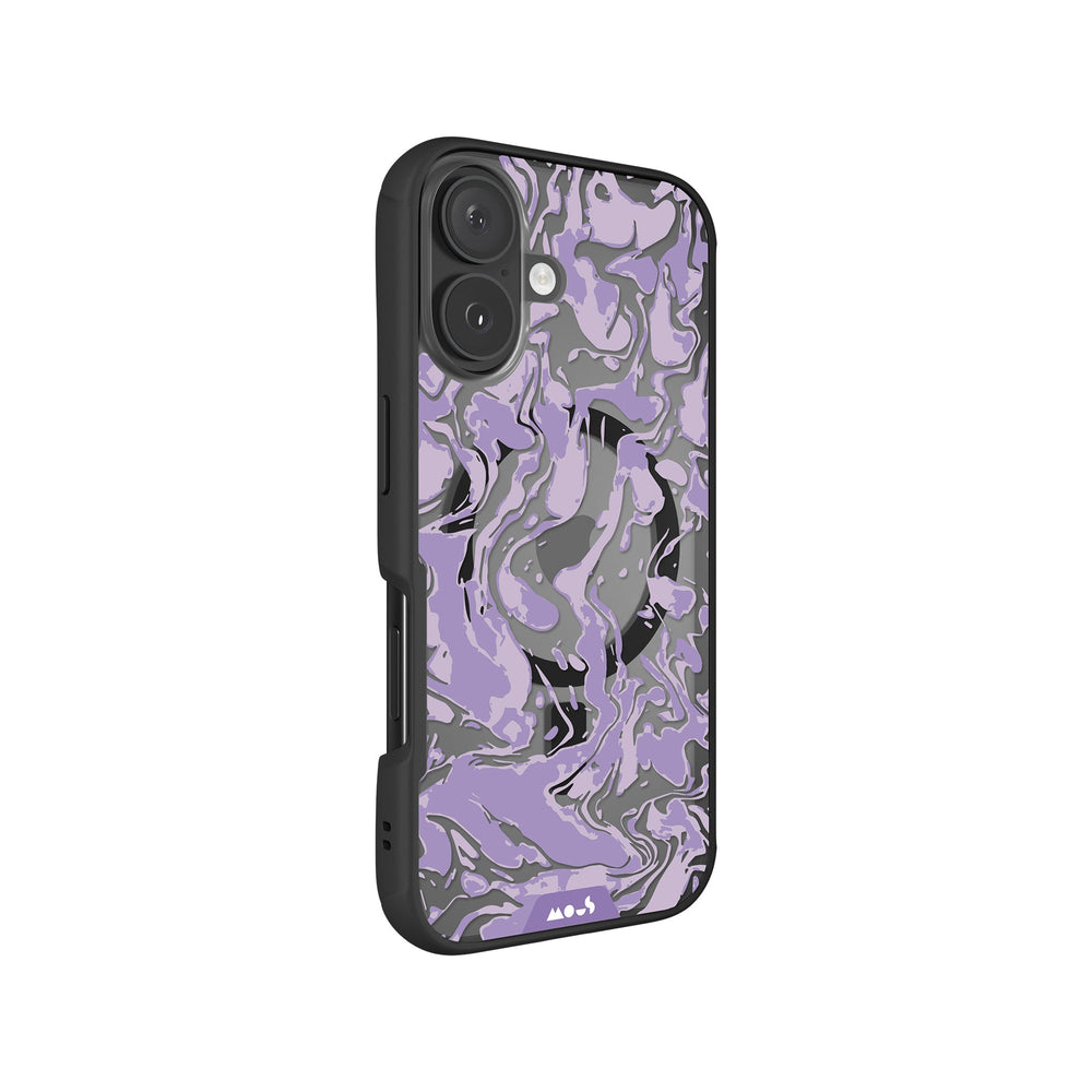 Lilac Protective Phone Case - Marbled MagSafe
