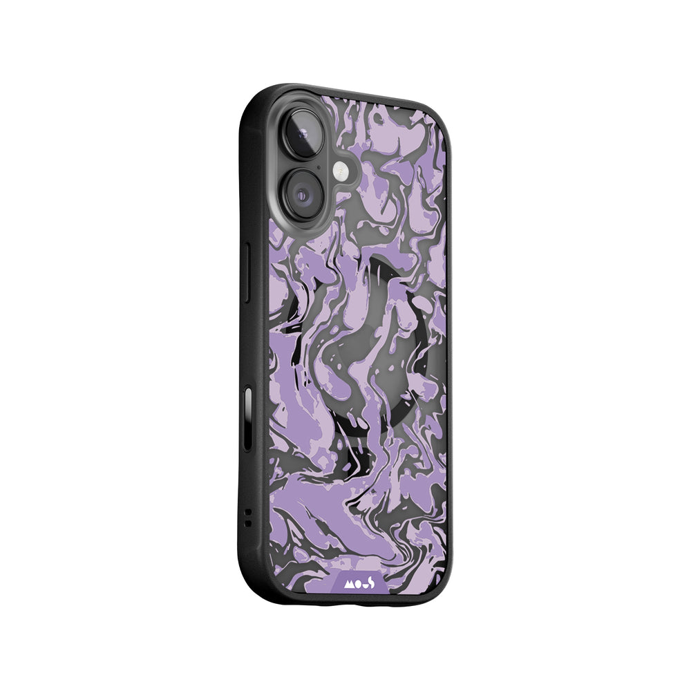 Lilac Protective Phone Case - Marbled MagSafe